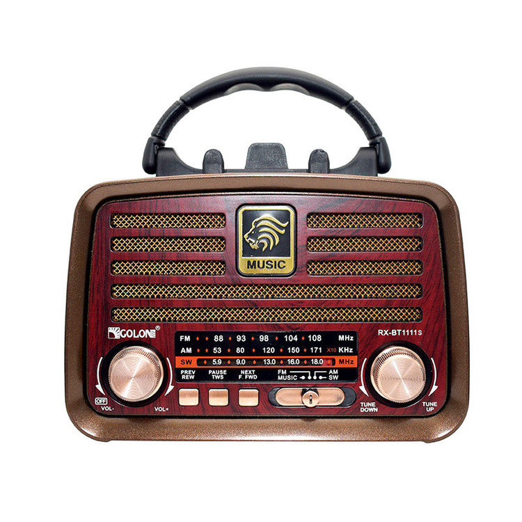 رادیو FM، AM، SW گولون مدل RX-BT1111S دارای پورت USB