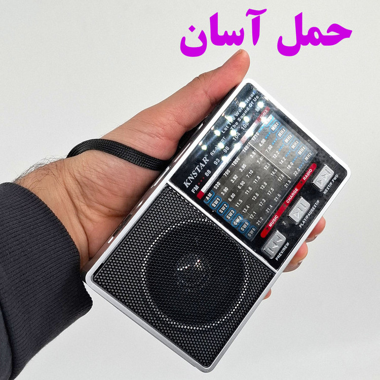 رادیو FM، AM، SW، SW2 کنستار مدل RX-8866BT دارای پورت تایپ c
