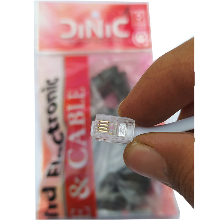 سیم تلفن دینیک کد DN-4M طول 4 متر