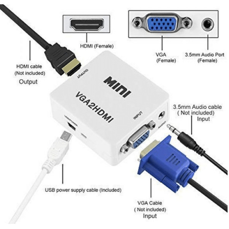 مبدل VGA به HDMI مدل VGA2HDMI