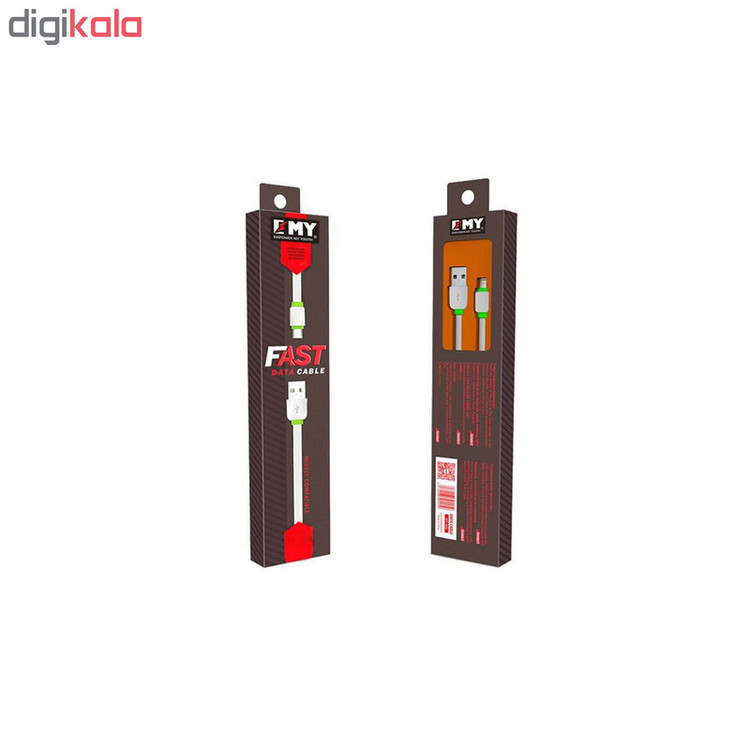 کابل تبدیل USB به لایتنینگ امی مدل MY-450 طول 2 متر