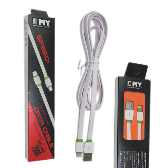 کابل تبدیل USB به لایتنینگ امی مدل MY-450 طول 2 متر