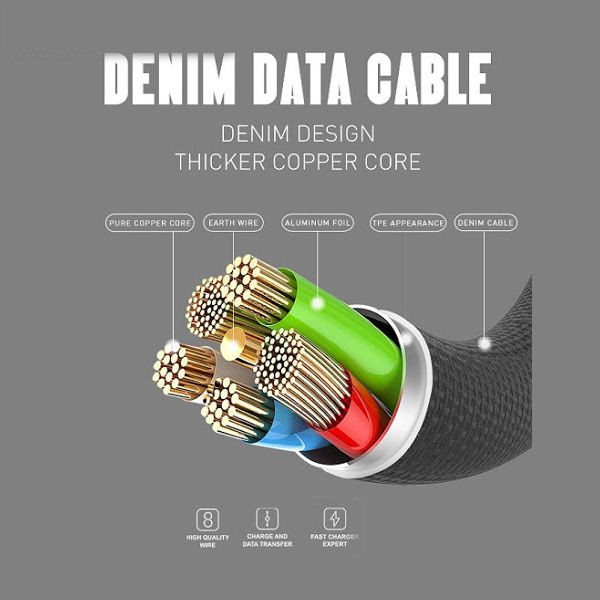 کابل تبدیل USB به USB-C دینیک مدل KTN طول 1 متر