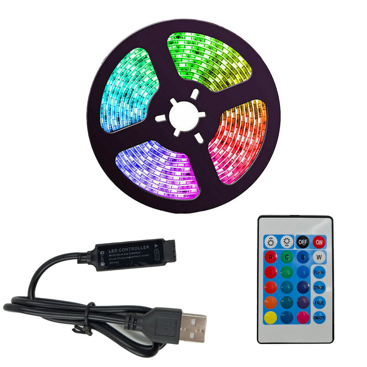 ریسه ال ای دی RGB مدل Full Color Tv Light USB طول 2 متر