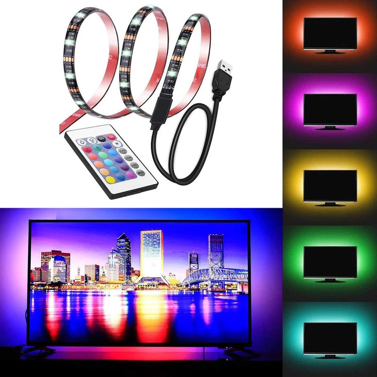 ریسه ال ای دی RGB مدل Full Color Tv Light USB طول 2 متر