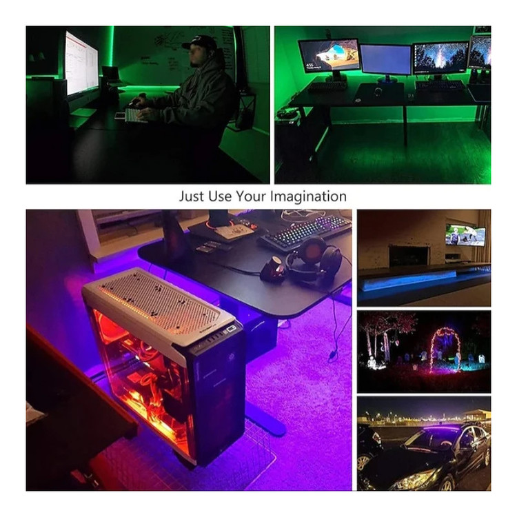 ریسه ال ای دی RGB مدل Full Color Tv Light USB طول 2 متر