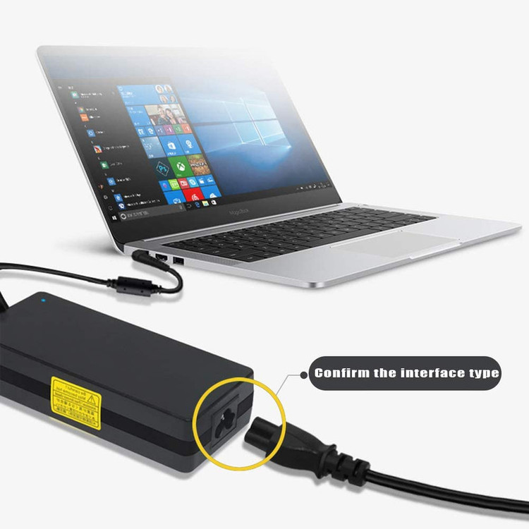 کابل برق سه پین منبع تغذیه لپ تاپ دینیک مدل 3PinLaptop طول 1.8 متر