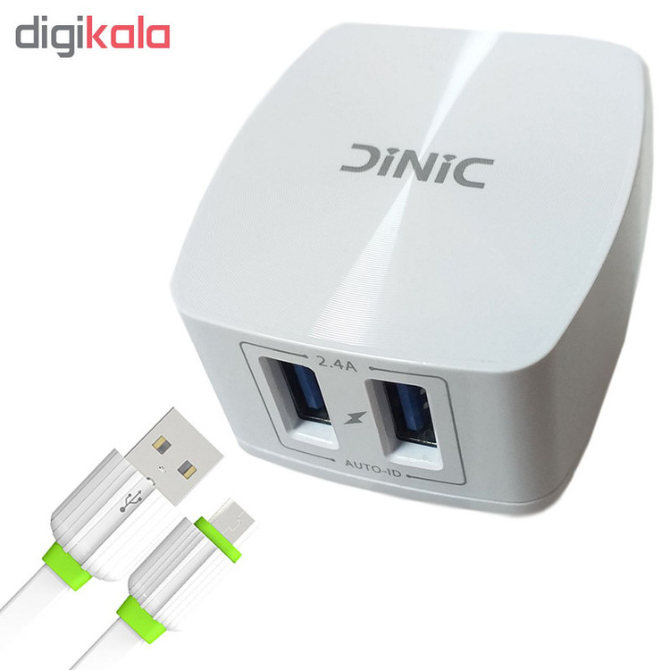 شارژر دیواری دینیک مدل DN-227 به همراه کابل MicroUSB