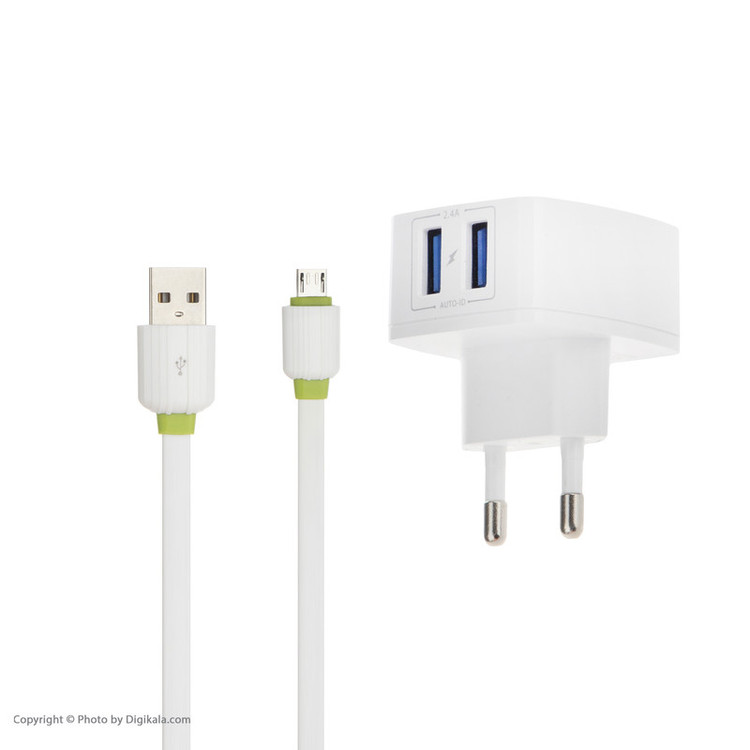 شارژر دیواری دینیک مدل DN-227 به همراه کابل MicroUSB