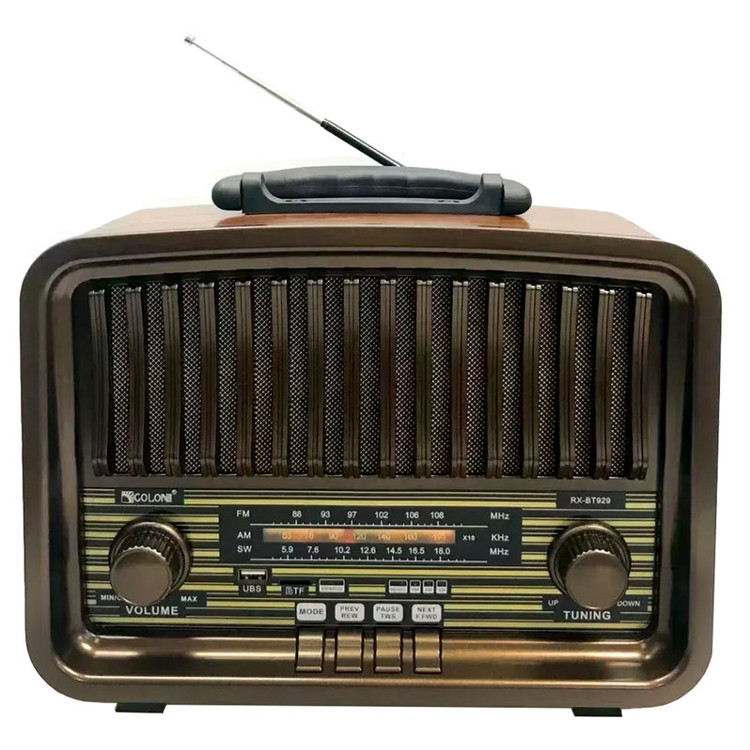 رادیو اسپیکر FM، AM، SW گولون مدل RX-BT929 دارای پورت USB