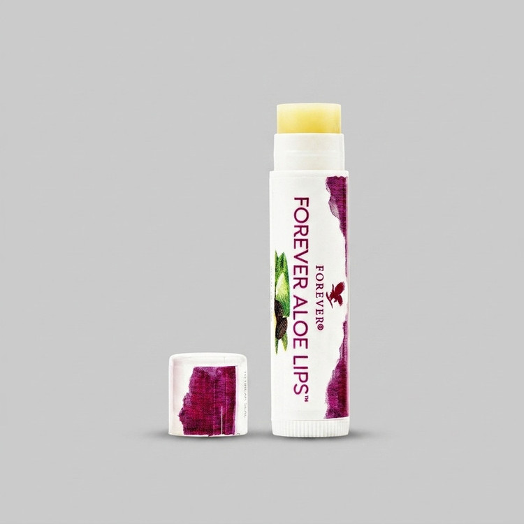 بالم لب فوراور مدل Aloe Lips مرطوبکننده و نرمکننده قوی با عصاره آلوئهورا و روغن جوجوبا، مناسب پوست لبهای خشک و ترکخورده، فاقد چسبندگی و سازگار با پوست، طراحی ماتیکی وگان از آمریکا