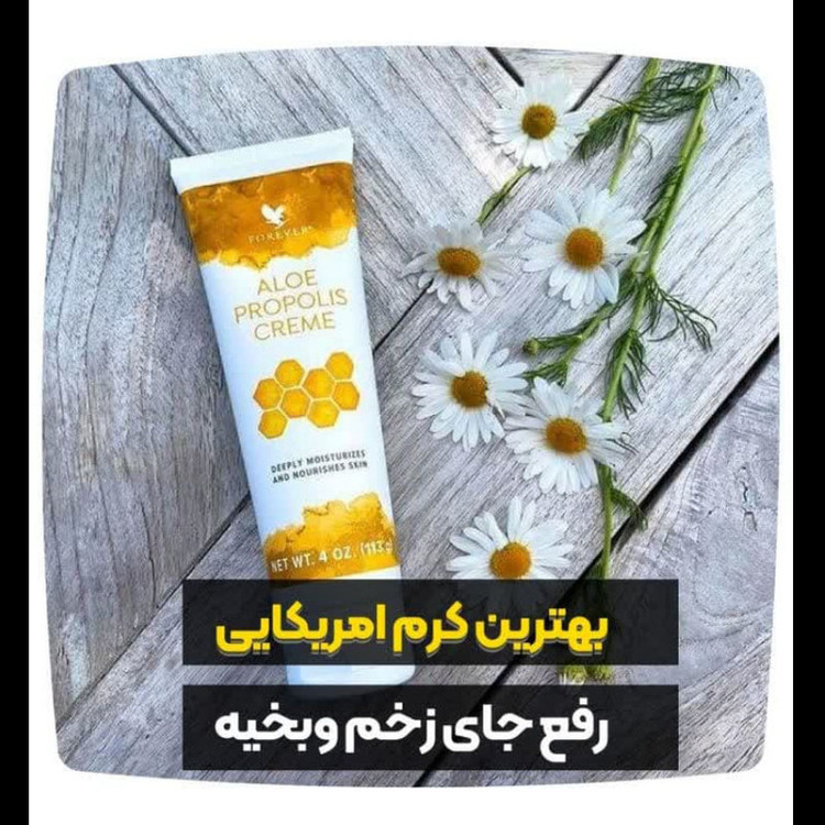کرم مرطوب کننده فوراور لیوینگ پروداکتس مدل آلوئه پروپولیس مناسب انواع پوست حجم 113 میلی لیتر